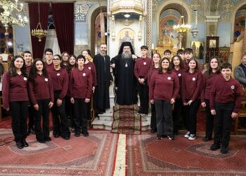 ΕΚΔΗΛΩΣΗ ΤΗΣ ΙΕΡΑΣ ΜΗΤΡΟΠΟΛΕΩΣ ΧΙΟΥ   ΜΕ ΒΥΖΑΝΤΙΝΟΥΣ ΕΚΚΛΗΣΙΑΣΤΙΚΟΥΣ ΥΜΝΟΥΣ  ΤΩΝ ΧΡΙΣΤΟΥΓΕΝΝΩΝ