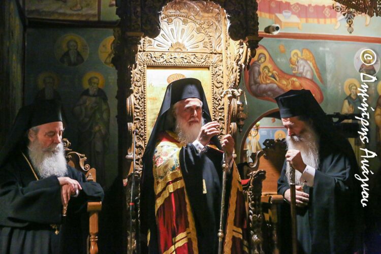 Πανηγυρικός Πολυαρχιερατικός Εσπερινός για τον Όσιο Βησσαρίωνα τον Αγαθωνίτη