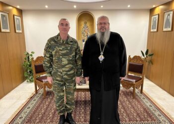 Ο νέος Διοικητής της 1ης Στρατιάς στον Μητροπολίτη Λαρίσης