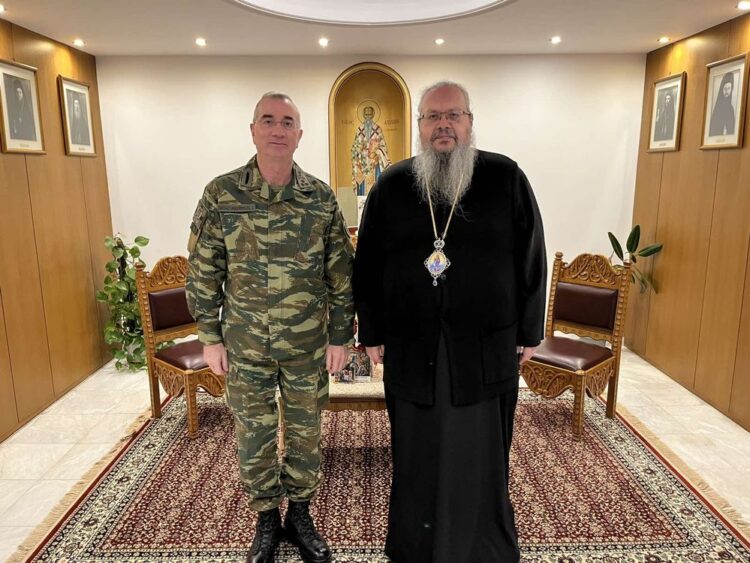 Ο νέος Διοικητής της 1ης Στρατιάς στον Μητροπολίτη Λαρίσης