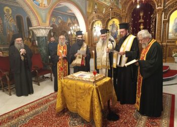 Ομιλία του Μητρ. Λαρίσης στην Ι.Μ. Σερβίων και Κοζάνης – Κοπή Βασιλόπιτας και Εκκλησιαστικοί Ύμνοι