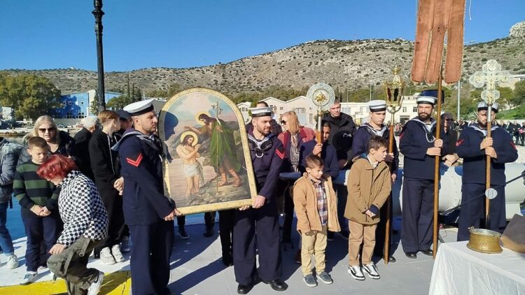 Εορτασμός Αγίων Θεοφανείων στον Ναύσταθμο Σαλαμίνας