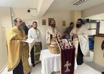 Εσπερινός στο Παρεκκλήσι της Αγίας Φιλοθέης στη Λιβαδειά