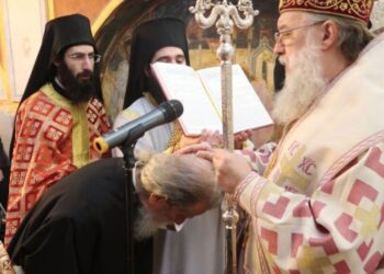 Χειροθεσία Αρχιμανδρίτου στην Ιερά Μονή Αγίας Φιλοθέης Αμαρουσίου