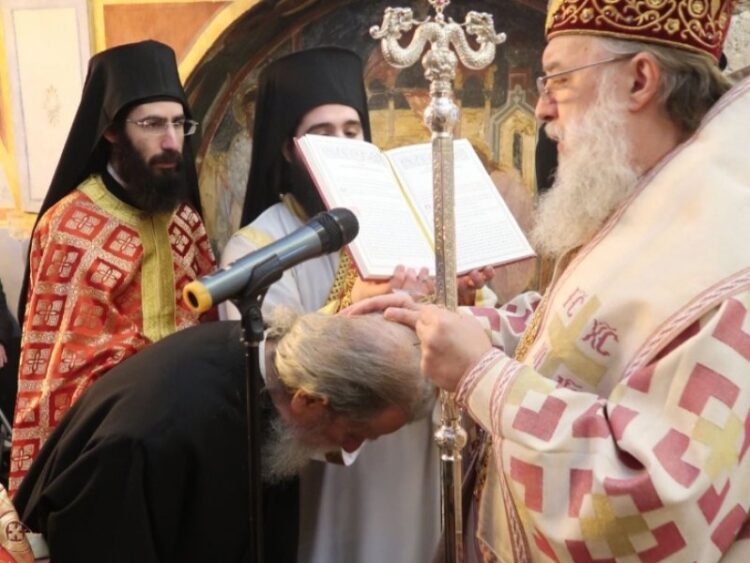 Χειροθεσία Αρχιμανδρίτου στην Ιερά Μονή Αγίας Φιλοθέης Αμαρουσίου