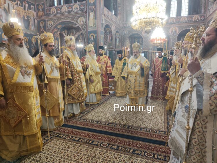 Πολυαρχιερατικό συλλείτουργο για τα ονομαστήρια του Μητροπολίτη Σταγών και Μετεώρων Θεοκλήτου