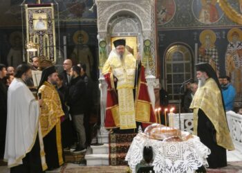 Ο Εσπερινός της Υπαπαντής του Κυρίου στον Άγιο Αχίλλιο Λαρίσης