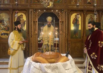 Ἀρχιερατικὴ Θεία Λειτουργία γιὰ τὸν Ἅγιο Προστάτη τῶν Καρκινοπαθῶν