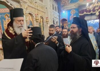 Κουρά Μοναχού στον προσκυνηματικό Ι. Ναό Αγίου Νεκταρίου Συκέας