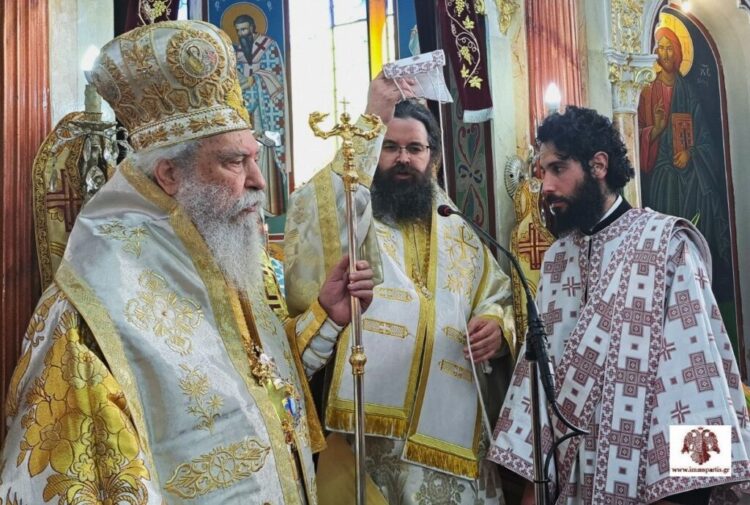 Χειροτονία Διακόνου στην πανήγυρη του Ι.Ν. Αγίου Χαραλάμπους Ελίκας