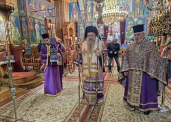 Ακολουθία των Προηγιασμένων Τιμίων Δώρων στον Ι.Ν. Γενεσίου της Θεοτόκου Τ.Κ. Πολυδαμίου