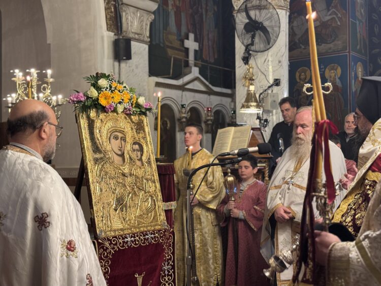 Ἡ Α’ Στάση τῶν Χαιρετισμῶν τῆς Θεοτόκου στὸ Ἄργος Ὀρεστικό