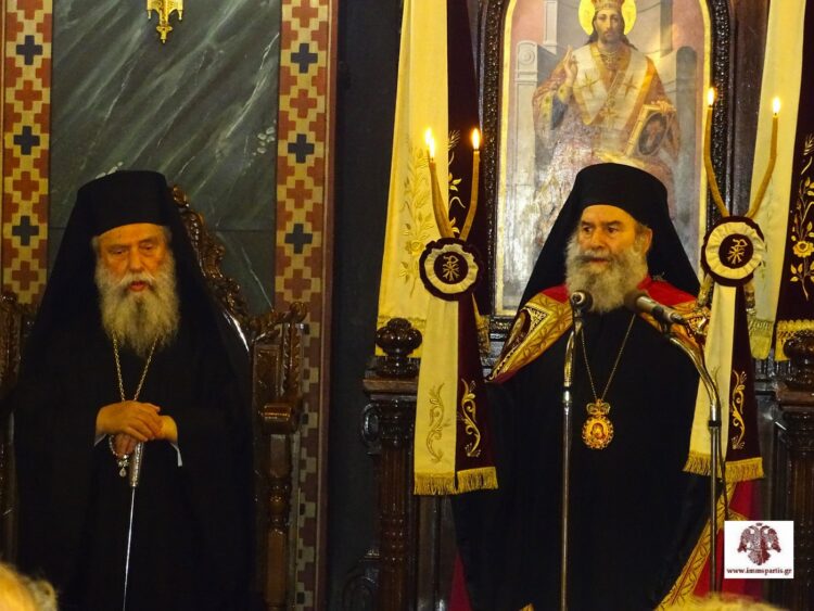 Ο πανηγυρικός Δισαρχιερατικός Εσπερινός στον Μητροπολιτικό Ναό Ευαγγελιστρίας Σπάρτης