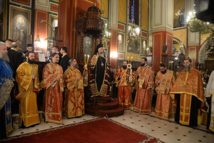 Ὁ  Ἑσπερινός τῆς Ἑορτῆς τοῦ Εὐαγγελισμοῦ τῆς Θεοτόκου στήν Πάτρα