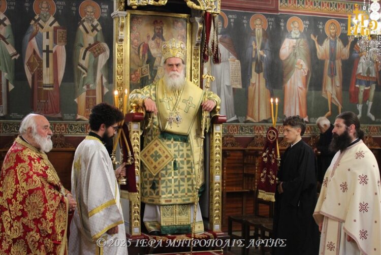 Κυριακή Β΄ Νηστειών στην Μητρόπολη Άρτης