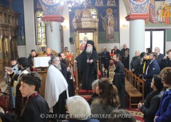 Ε΄ Κατανυκτικός Εσπερινός στην ενορία Ταξιαρχών πόλεως Άρτης