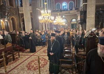 Ο ΜΗΤΡΟΠΟΛΙΤΗΣ ΘΕΣΣΑΛΟΝΙΚΗΣ  ΣΤΟΝ ΔΕΥΤΕΡΟ ΚΑΤΑΝΥΚΤΙΚΟ ΕΣΠΕΡΙΝΟ ΤΗΣ Ι.Μ. ΧΑΛΚΙΔΟΣ