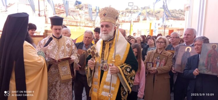 Ο ΕΠΙΣΚΟΠΟΣ ΣΚΟΠΕΛΟΥ ΣΤΟ ΜΑΝΤΟΥΔΙ ΓΙΑ ΤΗΝ ΚΥΡΙΑΚΗ ΤΗΣ ΟΡΘΟΔΟΞΙΑΣ