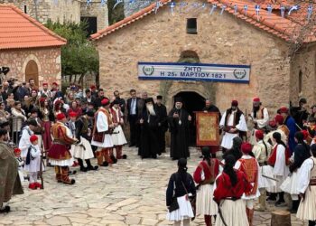 Εορτασμός Ευαγγελισμού της Θεοτόκου και Εθνικής Επετείου 25ης Μαρτίου 1821 στην Ιερά Μονή Αγίας Λαύρας