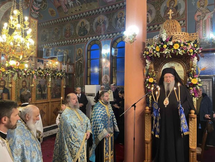 Ο Πανηγυρικός Εσπερινός του Ευαγγελισμού της Θεοτόκου στον Ευαγγελισμό Τεμπών