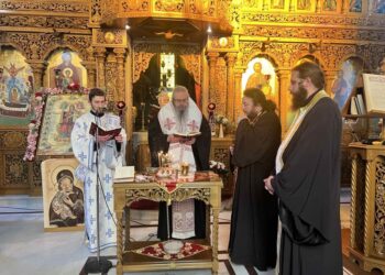 Στο Μεγάλο Μοναστήρι τέλεσε το Μυστήριο του Ευχελαίου ο Μητρ. Λαρίσης