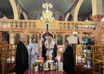 Ευχέλαιο στον Παραπόταμο τέλεσε ο Μητρ. Λαρίσης