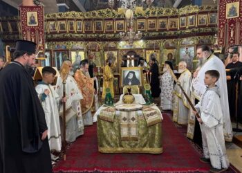 Μνημόσυνο για τον Μακαριστό Μητροπολίτη Φλωρίνης, Αλμωπίας και Εορδαίας Βασίλειο και ταφή των οστών του