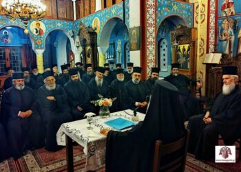 Προηγιασμένη Θ. Λειτουργία και ιερατική σύναξη στη Μονεμβάσια