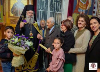 Η ακολουθία της Μ. Δευτέρας στις Αμύκλες – Τιμήθηκε ο αιωνόβιος κ. Απόστολος Καργάκος