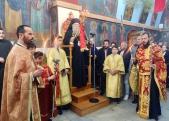 Ο Εσπερινός της εορτής του Αγ. Γεωργίου στον Κινίδαρο της Νάξου