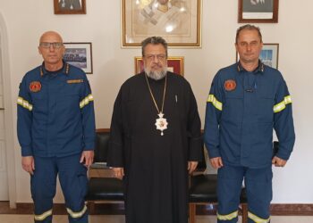 Στον Μητροπολίτη Μεσσηνίας ο νέος Διοικητής Πυροσβεστικής Διοίκησης Πελοποννήσου