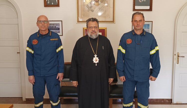Στον Μητροπολίτη Μεσσηνίας ο νέος Διοικητής Πυροσβεστικής Διοίκησης Πελοποννήσου