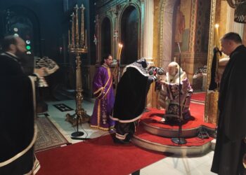 Θεία Λειτουργία των Προηγιασμένων Τιμίων Δώρων στον Ι.Μ.Ν. Αγίων Κωνσταντίνου και Ελένης Καρδίτσης