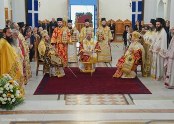 Εορτάστηκε η μνήμη των Αγίων Δισχιλίων Ναουσαίων Νεομαρτύρων και η 203η επέτειος του Ολοκαυτώματος της Ναούσης