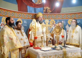 Ο Μητροπολίτης Θεσσαλονίκης στο πανηγυρίζον Ιερό Παρεκκλήσιο του Αγίου Λαζάρου