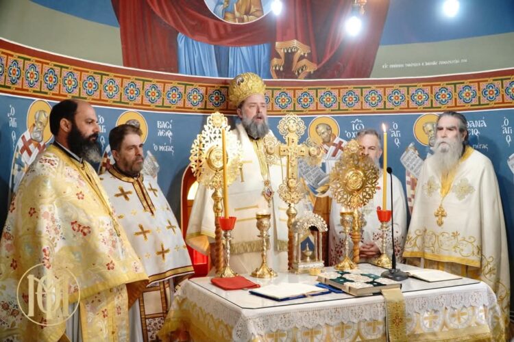 Ο Μητροπολίτης Θεσσαλονίκης στο πανηγυρίζον Ιερό Παρεκκλήσιο του Αγίου Λαζάρου