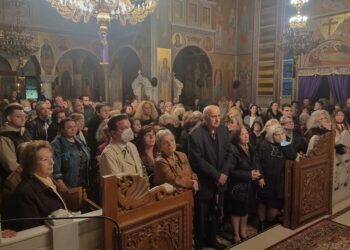 Ο Γέροντας Νεκτάριος στον Ε΄ Κατανυκτικό Εσπερινό στην Πεύκη