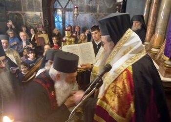 Ἀκολουθία Μικροῦ Ἀγγελικοῦ Σχήματος στὴν Ι. Μ. Χίου