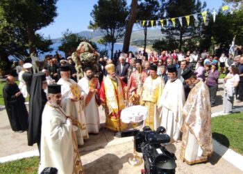 Λαμπρός ο εορτασμός της Παναγίας Ελεήστριας στην Κορώνη