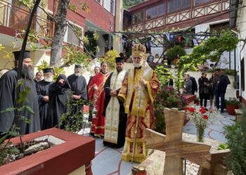 Λαμπρά πανήγυρις Ιεράς Μονής  Αγίου Γεωργίου Ηλίων