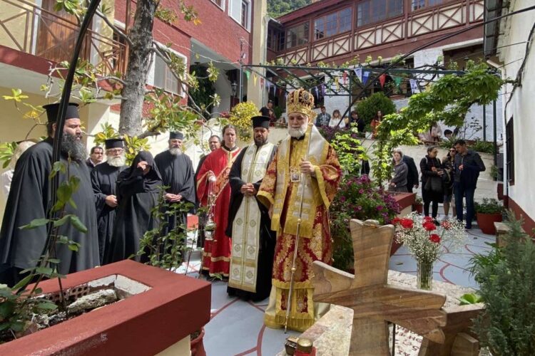 Λαμπρά πανήγυρις Ιεράς Μονής  Αγίου Γεωργίου Ηλίων