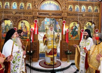 Με λαμπρότητα τιμήθηκε η μνήμη των Αγίων Ραφαήλ, Νικολάου και Ειρήνης στο Βόλο
