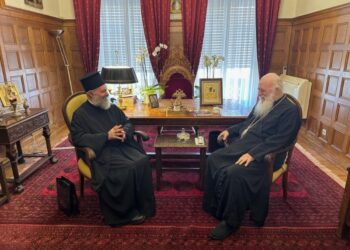 Επίσκεψη του Αρχιεπισκόπου Αυστραλίας στον Αρχιεπίσκοπο Αθηνών και πάσης Ελλάδος