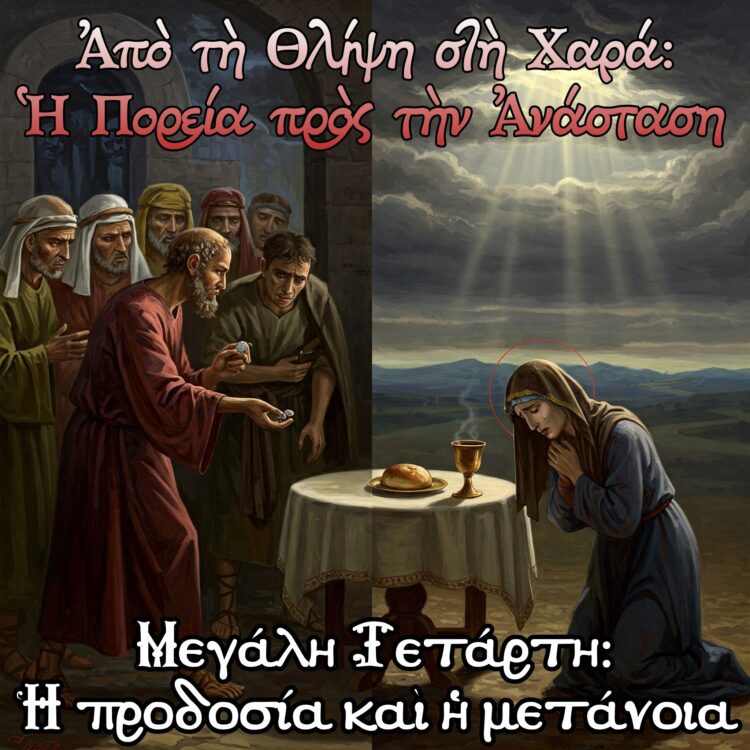 Μεγάλη Τετάρτη: Ἡ προδοσία καὶ ἡ μετάνοια