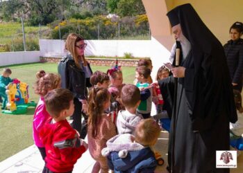 Επίσκεψη Μητρ. Σπάρτης στον Βρεφονηπιακό Σταθμό Μονεμβασίας ‘’Παναγία Χρυσαφίτισσα’’