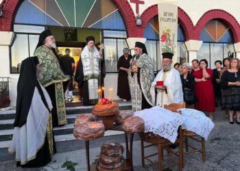 Ο Εσπερινός  του Οσίου Ιωάννου του Ρώσου στην Μητρόπολη Θεσσαλιώτιδος