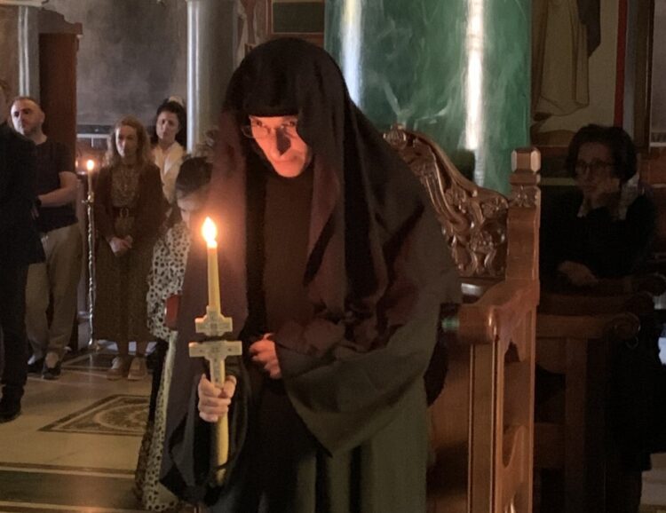 Κουρά Μοναχής στην Ιερά Μονή Αγίου Ιλαρίωνος