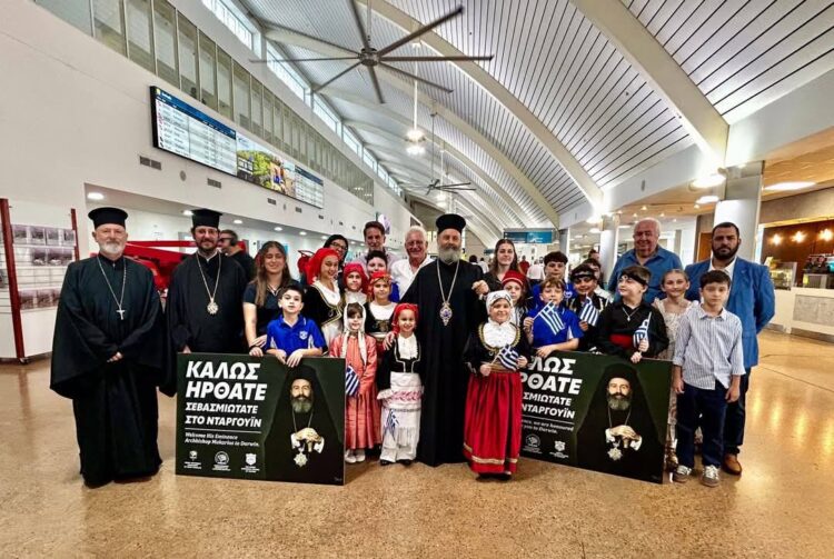 Άφιξη του Αρχιεπισκόπου Αυστραλίας Μακαρίου στο Ντάργουιν