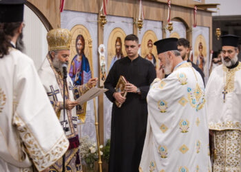 Χειροθεσία Πρωτοπρεσβυτέρου του Οικουμενικού Θρόνου στο Ντάργουιν