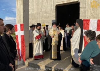 Πανηγύρισε ο υπό ανέγερση Ναός της Αναλήψεως στο νέο κοιμητήριο Άρτας